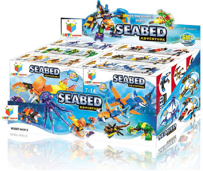 

Toys Bhoomi 6-in-1 Dream Combination Huge Monster Seabed Adventure Building Blocks for Kids Toy Puzzles(Multicolor)