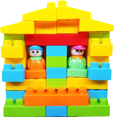 

Effe Shoppe 36 PCS BUILDING BLOCKS - My Blocks Play Learn Set For Kids ages 3+ years(Multicolor)