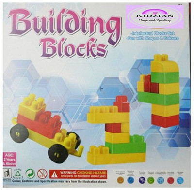 KIDZIAN Building Blocks Block Construction Set For Kids Multicolor KIDZIAN Blocks Building Sets