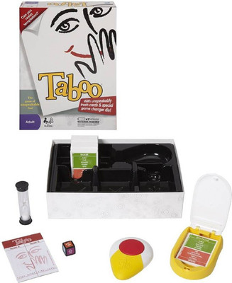 

AZIN Taboo The Game of Unspeakable Fun with Fresh Cards & Special Game Changer Die Board Game