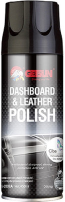 GETSUN Dashboard & Leather Polish: with added Ciba Sterilant - Restores, Shines, and Protects - Fragrance: Cologne Perfume Vehicle Interior Cleaner(450 ml)