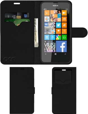 ACM Flip Cover for Nokia Lumia 630(Black, Cases with Holder, Pack of: 1)