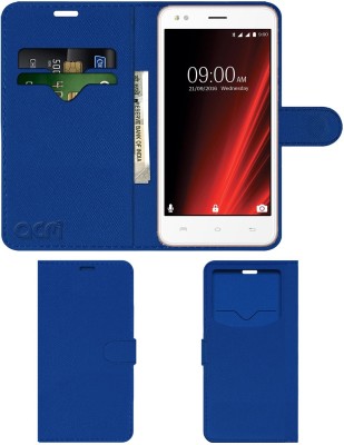 ACM Flip Cover for Lava X19(Blue, Cases with Holder, Pack of: 1)