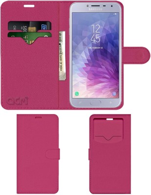 ACM Flip Cover for Samsung Galaxy J4(Pink, Cases with Holder, Pack of: 1)