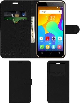 ACM Flip Cover for Micromax Spark Vdeo 4g(Black, Cases with Holder, Pack of: 1)