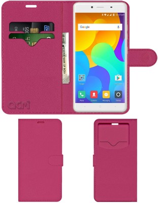 ACM Flip Cover for Yu Yureka 2(Pink, Cases with Holder, Pack of: 1)