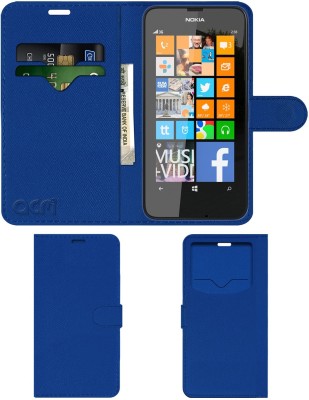 ACM Flip Cover for Nokia Lumia 630(Blue, Cases with Holder, Pack of: 1)