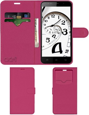 ACM Flip Cover for Celkon Millennium Epic Q550(Pink, Cases with Holder, Pack of: 1)