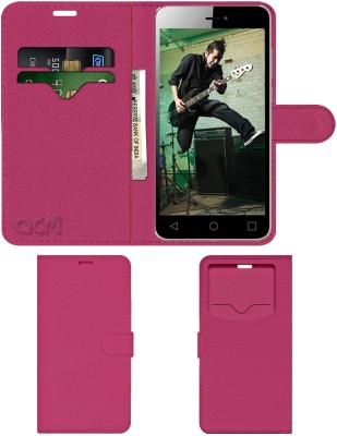 ACM Flip Cover for Micromax Canvas Spark 3 Q385(Pink, Cases with Holder, Pack of: 1)