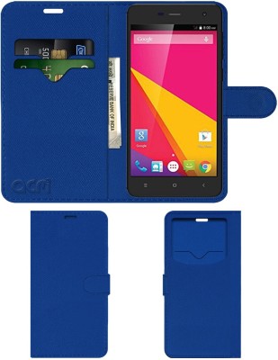 ACM Flip Cover for Hyundai Hi50 Young 4g(Blue, Cases with Holder, Pack of: 1)