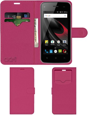 ACM Flip Cover for Swipe Konnect Star 2017(Pink, Cases with Holder, Pack of: 1)