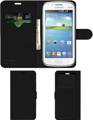 ACM Flip Cover for Samsung Galaxy Core(Black, Cases with Holder)