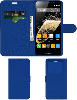 ACM Flip Cover for Zopo Zp951 Speed 7(Blue, Cases with Holder, Pack of: 1)