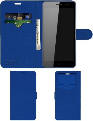 ACM Flip Cover for Micromax Canvas Amaze 4G Q491(Blue, Cases with Holder, Pack of: 1)
