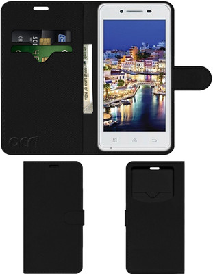 ACM Flip Cover for Iball Andi 4.5d(Black, Cases with Holder, Pack of: 1)