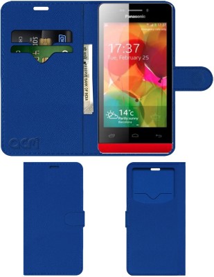 ACM Flip Cover for Panasonic T40(Blue, Cases with Holder, Pack of: 1)
