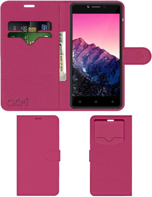 ACM Flip Cover for Swipe Konnect Star(Pink, Cases with Holder, Pack of: 1)