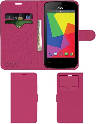 ACM Flip Cover for Aoc E40(Pink, Cases with Holder, Pack of: 1)