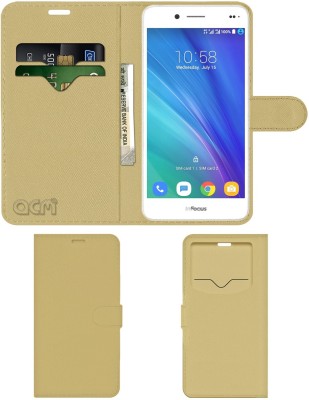 ACM Flip Cover for Infocus M535(Gold, Cases with Holder, Pack of: 1)