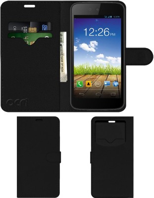 ACM Flip Cover for Micromax Canvas A1 AQ4502(Black, Cases with Holder, Pack of: 1)