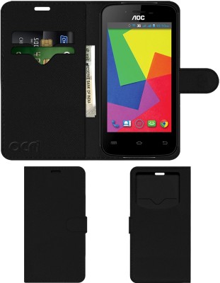 ACM Flip Cover for Aoc E40(Black, Cases with Holder, Pack of: 1)