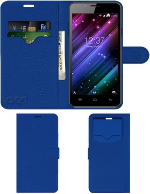 ACM Flip Cover for Intex Cloud Style 4g Hd(Blue, Cases with Holder, Pack of: 1)