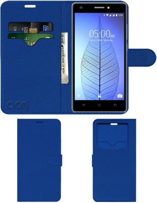 ACM Flip Cover for Lava Pixel V2 Plus(Blue, Cases with Holder, Pack of: 1)