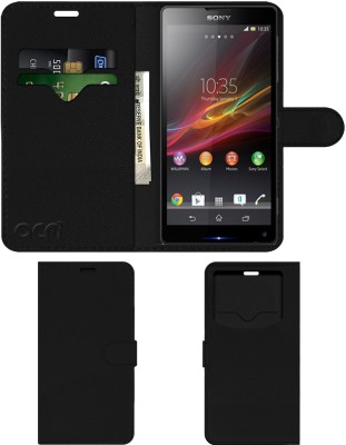ACM Flip Cover for Sony Xperia Zl(Black, Cases with Holder, Pack of: 1)