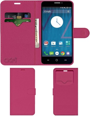 ACM Flip Cover for Micromax Yu Yureka A05510(Pink, Cases with Holder, Pack of: 1)
