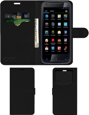 ACM Flip Cover for Iball Andi 4.5q(Black, Cases with Holder, Pack of: 1)