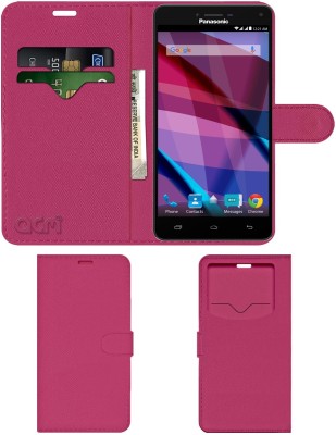 ACM Flip Cover for Panasonic Eluga Icon 2(Pink, Cases with Holder, Pack of: 1)