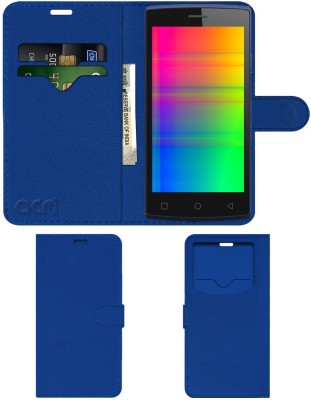ACM Flip Cover for Videocon Infinium Z45 Nova+ Plus(Blue, Cases with Holder, Pack of: 1)