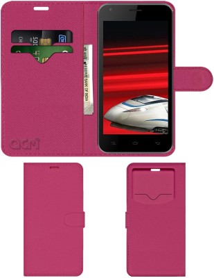 ACM Flip Cover for Celkon 2gb Epress(Pink, Cases with Holder, Pack of: 1)