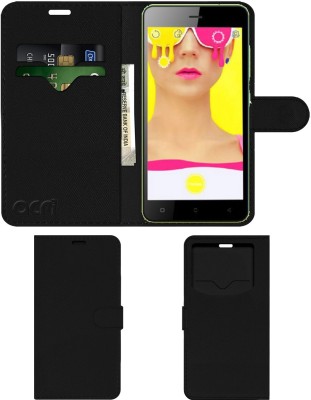 ACM Flip Cover for Gionee Pioneer P5 Mini(Black, Cases with Holder, Pack of: 1)