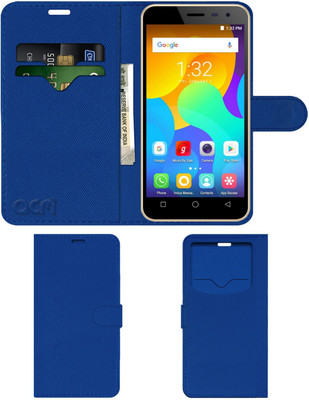 ACM Flip Cover for Micromax Spark Vdeo 4g Q415(Blue, Cases with Holder, Pack of: 1)