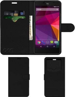 ACM Flip Cover for Yu Yunique(Black, Cases with Holder, Pack of: 1)