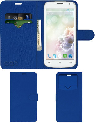 ACM Flip Cover for Obi Fox S453(Blue, Cases with Holder, Pack of: 1)