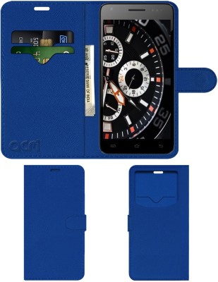ACM Flip Cover for Celkon Millennia Octa 510(Blue, Cases with Holder, Pack of: 1)