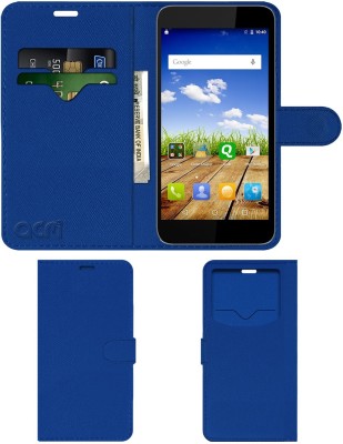 ACM Flip Cover for Micromax Canvas Amaze Q395(Blue, Cases with Holder, Pack of: 1)