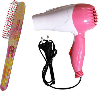 

Majik Combo Of Hair Brush & Hair Dryer For Men & Women | hair Setting & Blow Dry Brush & Dryer Set(Set of 2)