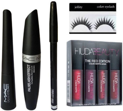 

jollity Eyelash And Beauty Red Edition And MAC 3 in 1(Set of 3)