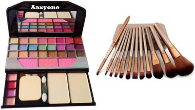 

Aaxyone Makeup Kit 6155 and Naked 3 Makeup Brush Set (12 Peice)(Set of 2)