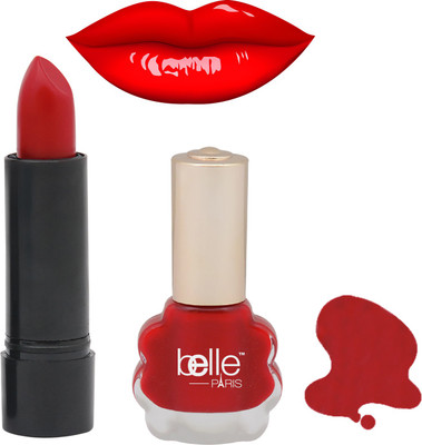 

Belle PACK OF 1 NAIL POLISH AND 1 LIPSTICK(Set of 2)