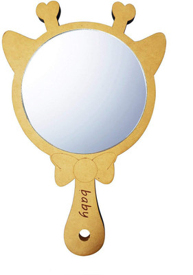 

BOXO Wooden Travel Portable Hand Held Mirror, Face Makeup Mirror Multicolor