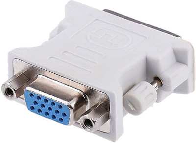 

PAC 15 Pin VGA Female to 24+1 pin DVI-D Male Adapter Video Converter for Computer Laptop DVI Cable(Compatible with 15Pin VGA Female to 24+1 pin DVI-D Male Device, White)