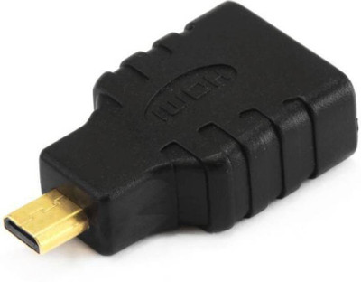 

CAPSLOCK Micro HDMI Male to HDMI Female Adapter Cable Convertor (1 Pcs) HDMI Adapter(Compatible with Mobile, Laptop, Tablet, Mp3, Gaming Device, Black)