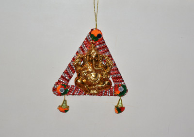 

ONRR Red ganesh showpiece hanging for wall/temple decoration - 200 g