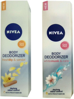 

Nivea BODY DEODORIZER Deodorant Spray - For Men & Women(120 ml, Pack of 2)