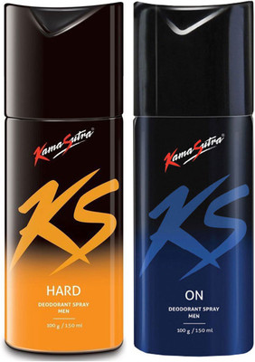 

KamaSutra One HARD and One ON Deodorant Spray - For Men(300 ml, Pack of 2)