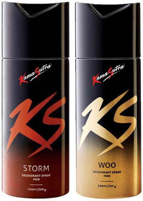

KamaSutra One STORM and One WOO Deodorant Spray - For Men(300 ml, Pack of 2)